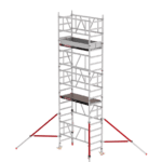 Andaime em alumínio Altrex MiTOWER PLUS 75×155, altura de trabalho 6,2 m.