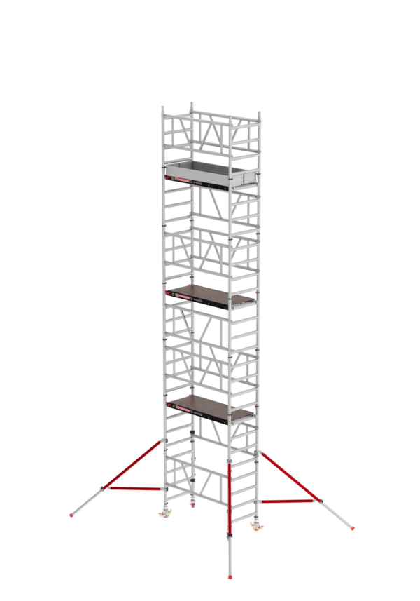 Andaime em alumínio Altrex MiTOWER PLUS 75×155, altura de trabalho 8,2 m.