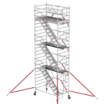 Andaime com escadas RS 53 Tower 135x185 - altura de trabalho de 8,20 m