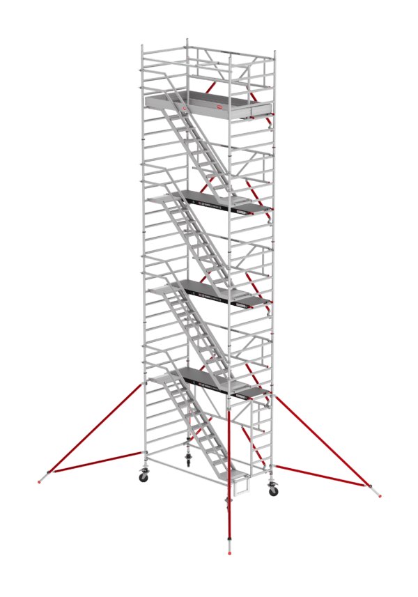 Andaime com escadas RS 53 Tower 135x185 - altura de trabalho de 10,20 m